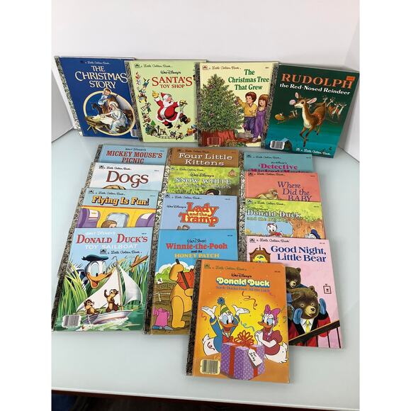 Vintage A little golden book 14 book bundle EUC - Picture 3 of 9